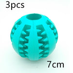 Pet Slow Feeder Dog Toy Cute Funny Rubber Dog Ball Toy