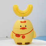 Electric Toothbrush for Kids Silicon Automatic Ultrasonic Teeth Tooth Brush Cartoon Pattern for Children Smart 360 Degrees U