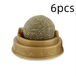 Catnip Balls Cat Treats Rotary Molar Teeth Cleaning