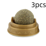 Catnip Balls Cat Treats Rotary Molar Teeth Cleaning