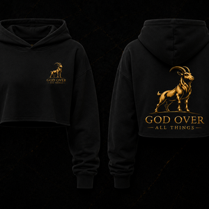 G.O.A.T Womens Cropped Hoodie