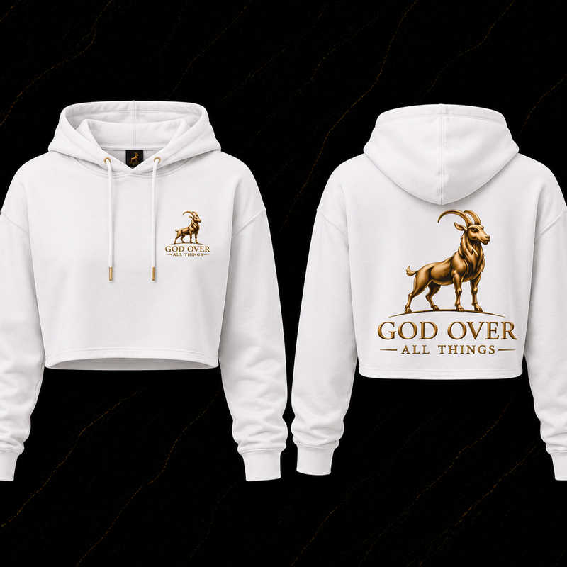 G.O.A.T Women Cropped Hoodie